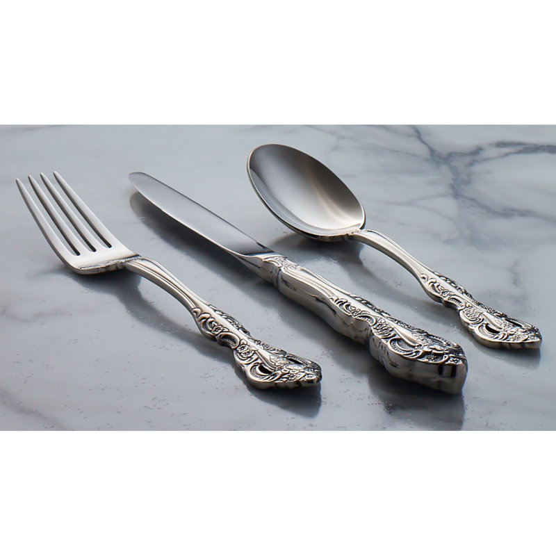 Oneida Michelangelo 5 Piece 18/10 Stainless Steel Flatware Set, Service
